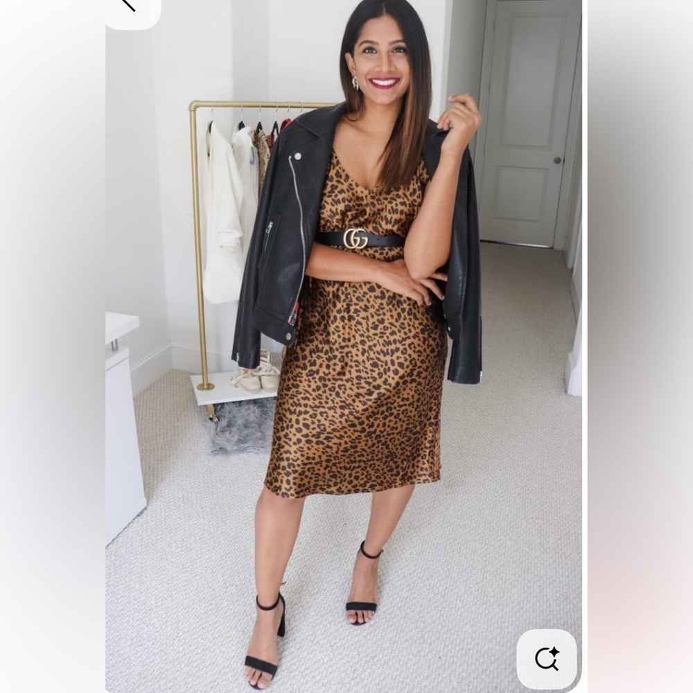 Leopard/Tiger Print INC Sheath Dress